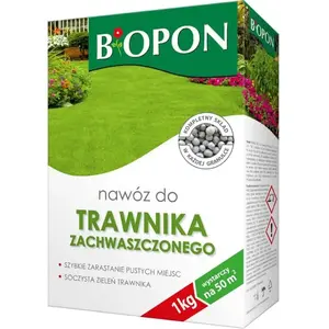 Engrais pour pelouse - BIOPON - 1 kg - Rendement 50 m² - Facilite lentretien des pelouses pas cher