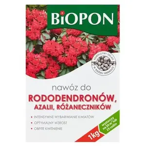 Engrais pour rhododendrons azalées et roses - BIOPON - 1 kg - Rendement 20 m2 - Granulé - Régule lacidité du sol pas cher