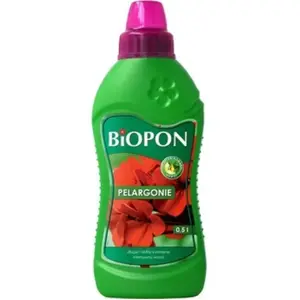 Engrais pour pélargonium - BIOPON - 05L - Rendement 100L - Azote 5% - Phosphore 6% - Potassium 6% - Floraison abondante pas cher