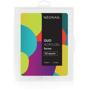 Neonail, Nail art + faux ongles, Moulds Duo AcrylGel 02 Square (Ongles artificiels) pas cher
