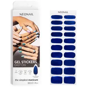 Neonail, Nail art + faux ongles, UV Gel Stickers Easy On M01 Blue 15 P... pas cher