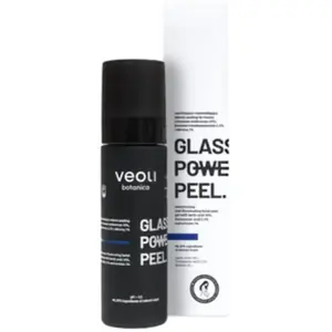 Veoli Botanica, Nettoyant pour le visage, Glass Skin Power Peel - Gel Peel hydratant et éclaircissant pour le visage avec 10% d'acide lactique (Gel) pas cher