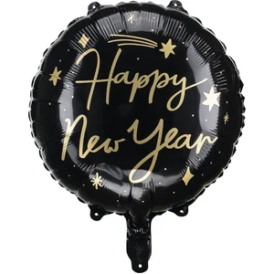 Party-Decoration Partydeco - Folieballon Zwart Happy New Year 45 cm pas cher