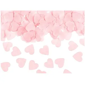 Partydeco Confetti Hearts, 1,6x1,6 cm, light pink, 15g (1 pkt / 1 pc.) pas cher