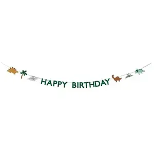 PartyDeco Party Deco Bannière Happy Birthday Dino (4,5 m) pas cher