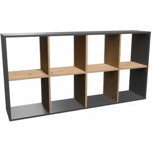 Topeshop Lumarko, Étagère, MALAX 2X4 ANT/ART (147 x 30 x 75 cm) pas cher