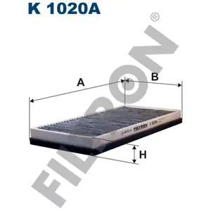 Filtre à air cabine arrêt de l'essieu sur cadre-filtron k1020A pas cher