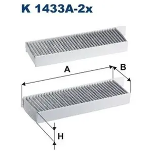 Filtron Filtre d'habitacle pour PEUGEOT: 208, 2008 & OPEL: Corsa, Mokk...