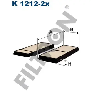 Filtre à air cabine filtron 1212-2X-k pas cher