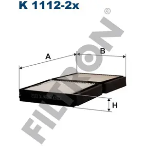 FILTRON Filtre Habitaculo Mazda 323F 626Gf 98-> 01 97-> Taille : 215 X 144 X 48 mm pas cher