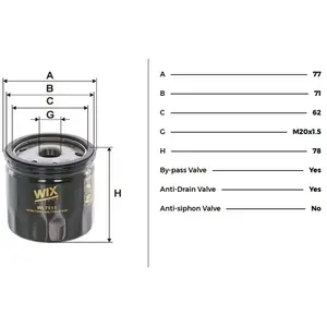 WIX FILTERS WL7513 Filtre à huile pas cher