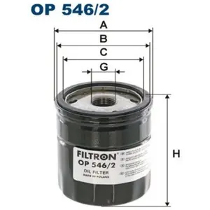 Filtron Filtre à huile pour FORD: C-Max, Focus, Galaxy, Kuga, Mondeo, S-Max, Edge (Ref: OP 546/2) pas cher
