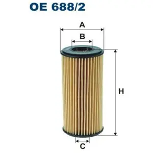 Filtron Filtre à huile pour VOLKSWAGEN: Golf Cabriolet, Passat, Jetta, Golf, Tiguan, Arteon, Scirocco, New Beetle, Touran, Sharan (Ref: OE 688/2) pas cher