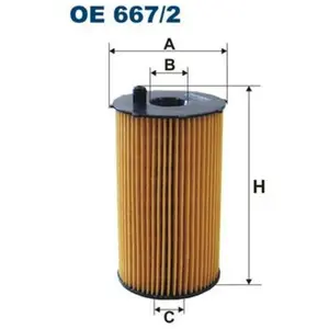 Filtron Filtre à huile pour LAND ROVER: Range Rover, Discovery & JAGUAR: XF, XJ, S-Type & PEUGEOT: 407, 607 & CITROËN: C5, C6 (Ref: OE 667/2) pas cher