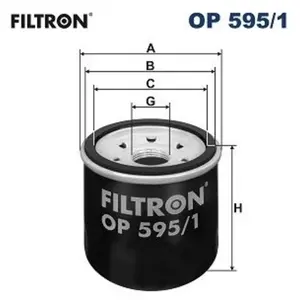 Filtron Filtre à huile pour MAZDA: 3, 6, 2, CX-5, CX-3, CX-30, MX5 (Ref: OP 595/1) pas cher