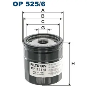 Filtron Filtre à huile pour VOLKSWAGEN: Transporter (Ref: OP 525/6) pas cher