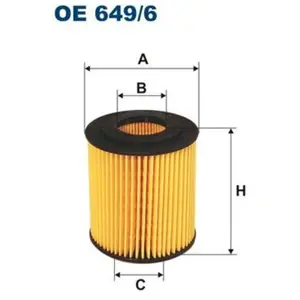 Filtron Filtre à huile pour BMW: Série 3, Série 1, Série 5, X3, X1, Z4 (Ref: OE 649/6) pas cher
