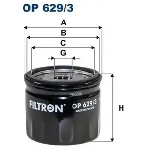 Filtron Filtre à huile pour FORD: Focus, Puma, C-Max, Kuga, Fiesta, Galaxy, Transit/Tourneo, Tourneo II, Connect, S-Max (Ref: OP 629/3) pas cher