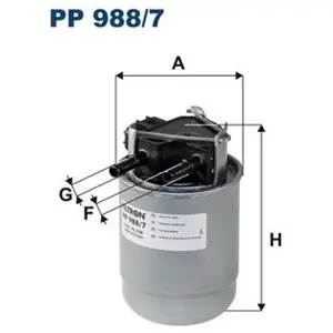 Filtron Filtre à carburant pour RENAULT: Koleos, Kadjar & NISSAN: X-Trail, Qashqai (Ref: PP 988/7) pas cher