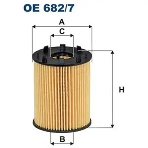 Filtron Filtre à huile pour FIAT: Tipo, 500, Aegea, Punto, Panda, Doblo, Fiorino, Qubo & ALFA ROMEO: Mi.To & PEUGEOT: Bipper (Ref: OE 682/7) pas cher