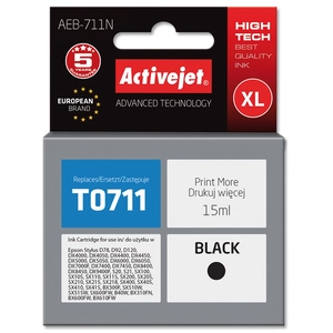ACTION Activejet AEB-711N inktcartridge Compatible Zwart 1 stuk(s)