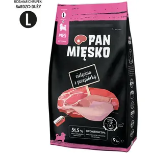 Pan Mi sko Serie - Droogvoer voor Honden - Kalfsvlees en Kwartel - Zonder Gluten - 9kg pas cher