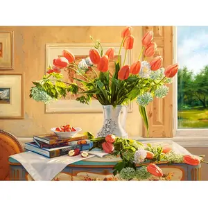 Puzzle 3000 pièces Castorland - Impressions Florales pas cher
