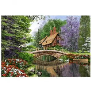 Puzzle 1000 pièces - Cottage sur la rivière - 102365 de Castorland pas cher