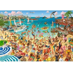 Castorland Art Collection - Amusement à la Plage 105151 pas cher