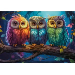 Castorland Trois petits hiboux 105175 pas cher