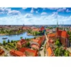 Castorland Vue Aérienne de Wroclaw, Pologne 105526 pas cher