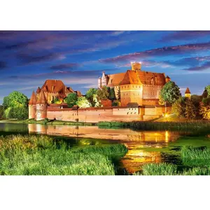Puzzle Castorland - Château de Malbork Pologne, 1000 pièces pas cher
