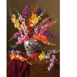Castorland Glaïeuls dans un vase chinois 104949 pas cher