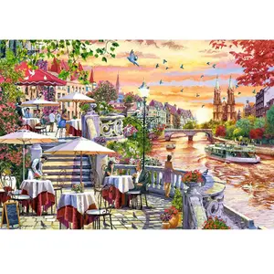 Castorland Coucher de soleil de la ville romantique (1000 pièces)