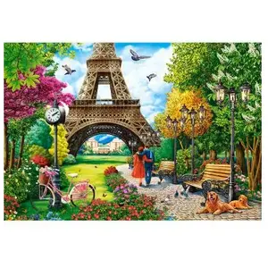 Puzzle 1000 pièces Castorland - Printemps à Paris pas cher