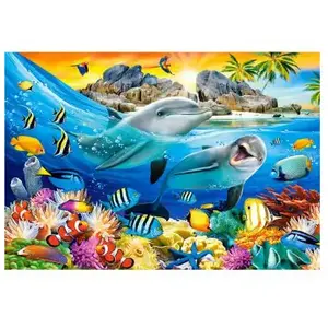 Castorland Puzzle 1000 pièces - Dauphins sous les Tropiques pas cher