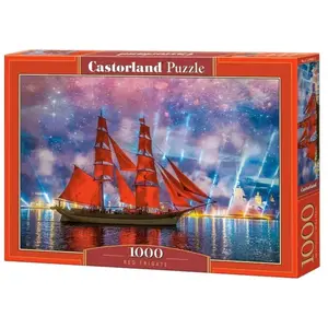 Puzzle Castorland - Frégate Rouge, 1000 pièces pas cher