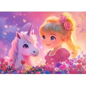 Castorland La Princesse et la Licorne 111299 pas cher