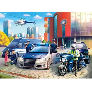 Castorland Police Station - 100pcs pas cher