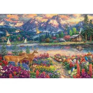 Castorland Majesté de la Montagne Printanière 152131 pas cher