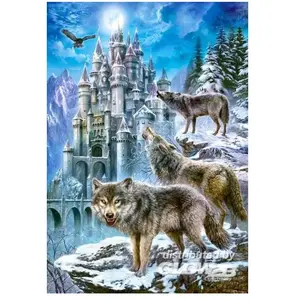 Castorland Wolves and Castle 1500 pcs (1500 pièces) pas cher