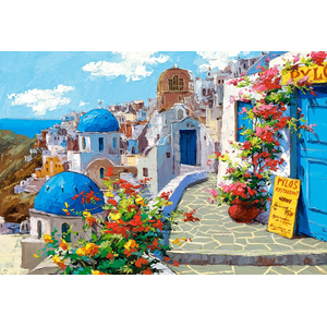 Puzzle Castorland - Printemps à Santorin, 2000 pièces pas cher