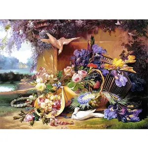 Castorland Puzzle 2000 pièces - Vie élégante parmi les fleurs, Eugène Bidau pas cher