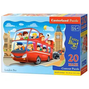 Castorland Puzzle 20 Maxi London Bus (20 pièces) pas cher