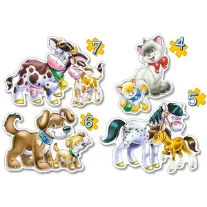 Castorland Animals with Babies - Vloerpuzzel - Vloerpuzzel maxi 40  Stukjes pas cher