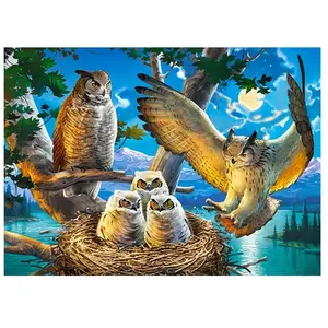 Castorland Owl Family, puzzle de 180 pièces (180 pièces) pas cher