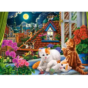 Castorland Puzzle Kittens on the Roof 180 pièces (180 pièces) pas cher