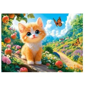 Castorland Puzzle « KotÄ en promenade », 120 pièces (120 pièces) pas cher