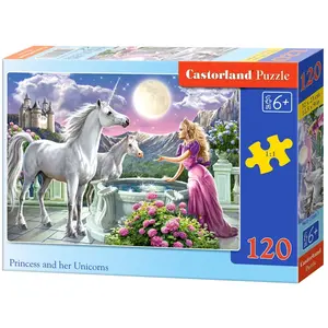 Castorland Princess and her Unicorns - 120 stukjes