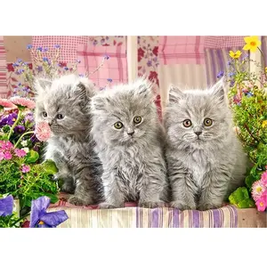 Castorland Three Grey Kittens, puzzle de 260 pièces (260 pièces) pas cher
